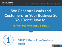 Tablet Screenshot of laughlinmarketing.com